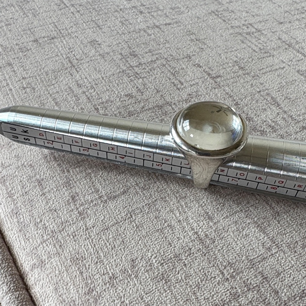 Robert Lee Morris Silver Ring with Clear Stone